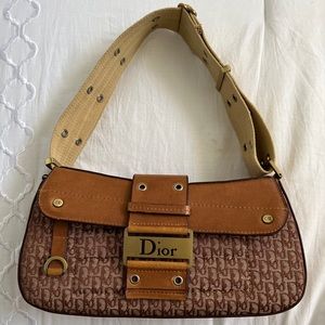 Christian Dior by John Galliano Street Chic Columbus Bag Brown Vintage Purse